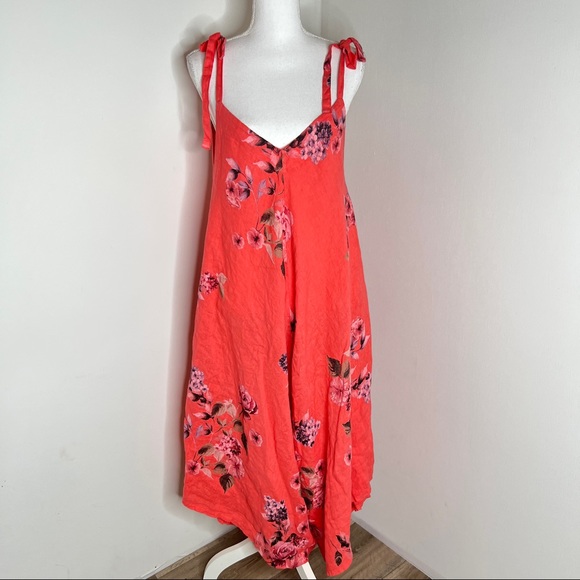 Kaktus Linen Harem Jumpsuit Size M - Picture 2 of 14